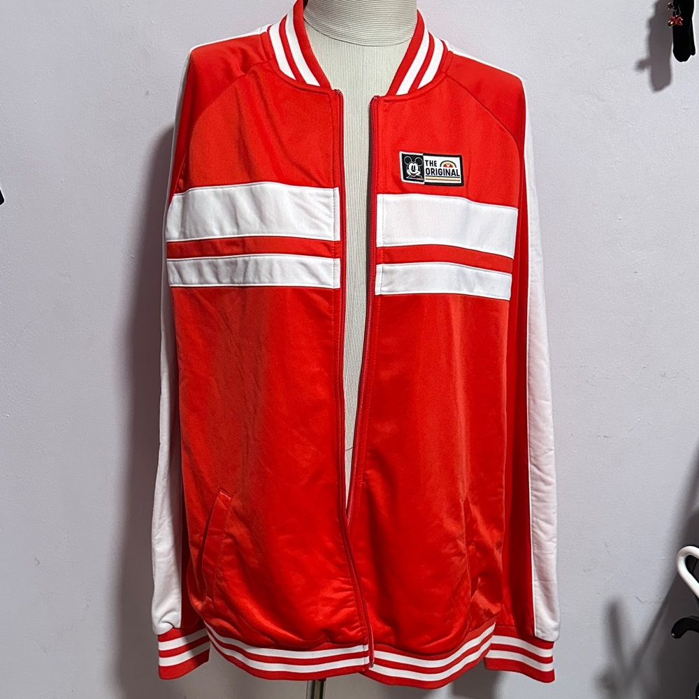 Disney Red and White Zip-Up Jacket